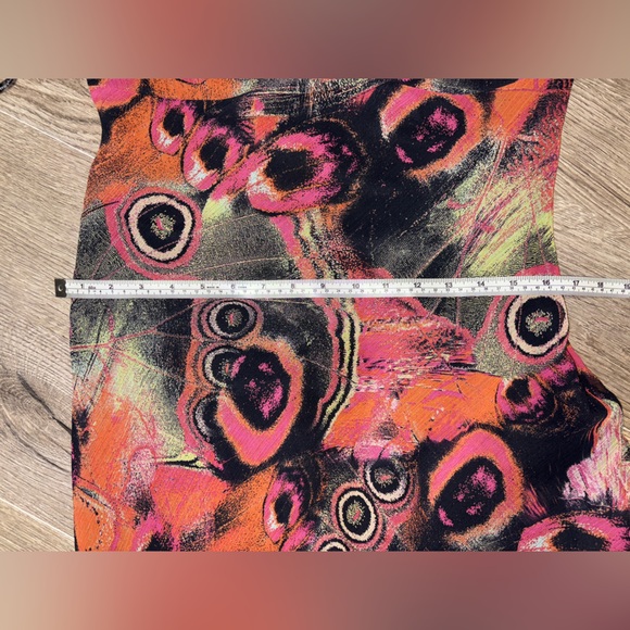 Joseph Ribkoff Hi-Lo Dress in Black and Orange - Picture 16 of 16